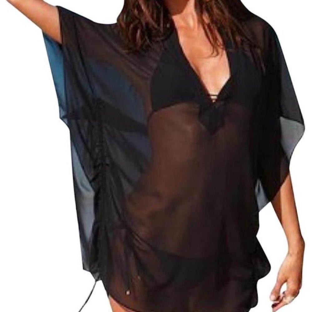VS Swimsuit Black Cover-up‎